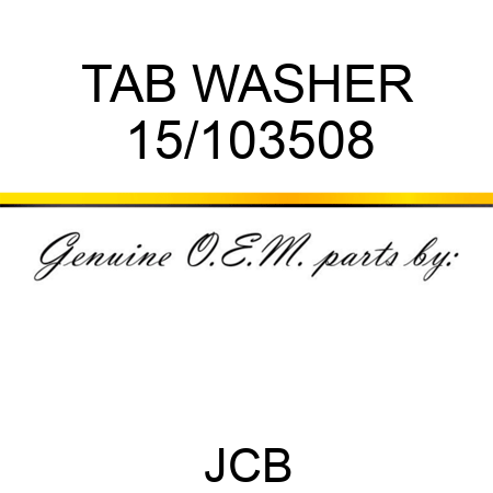 TAB WASHER 15/103508