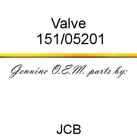 Valve 151/05201