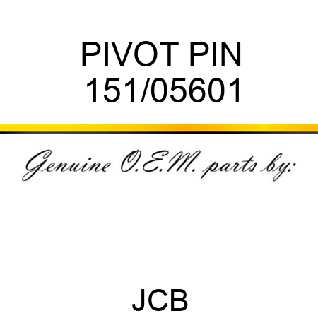 PIVOT PIN 151/05601