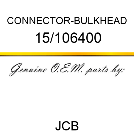 CONNECTOR-BULKHEAD 15/106400