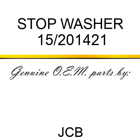 STOP WASHER 15/201421