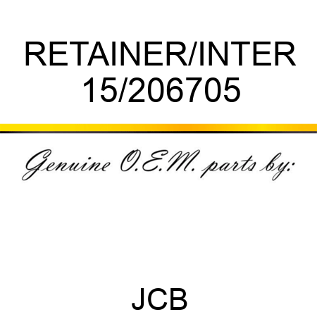 RETAINER/INTER 15/206705