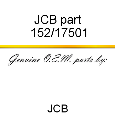 JCB part 152/17501