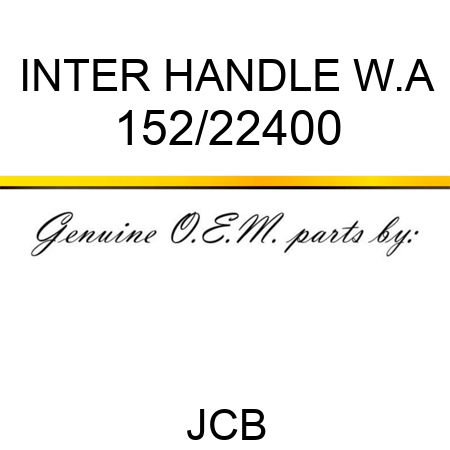INTER HANDLE W.A 152/22400