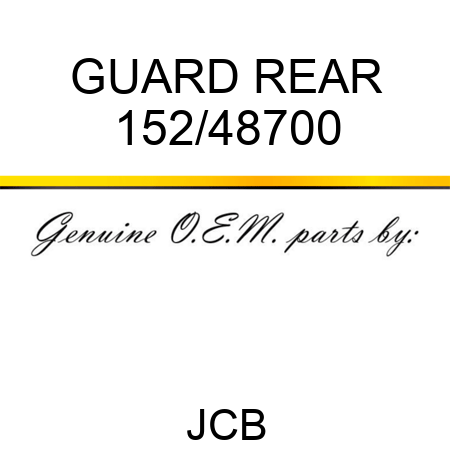 GUARD REAR 152/48700
