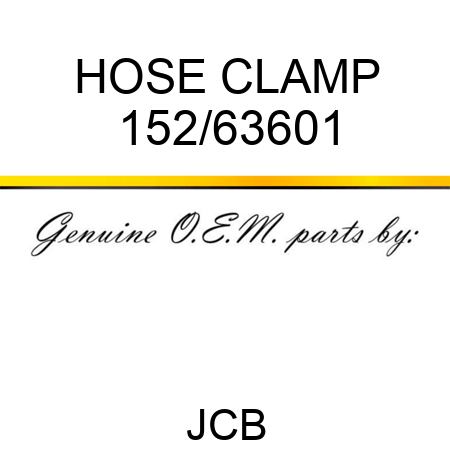 HOSE CLAMP 152/63601