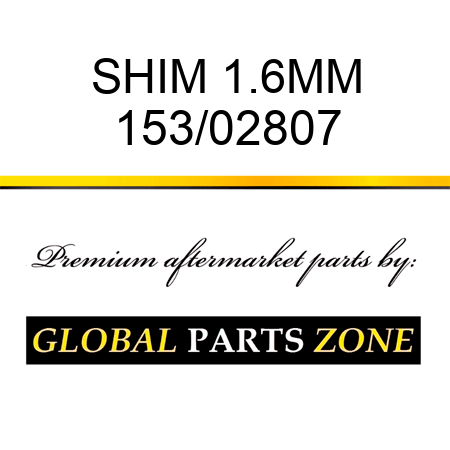SHIM 1.6MM 153/02807