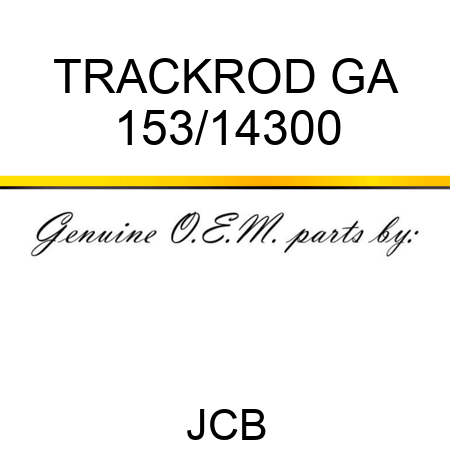 TRACKROD GA 153/14300