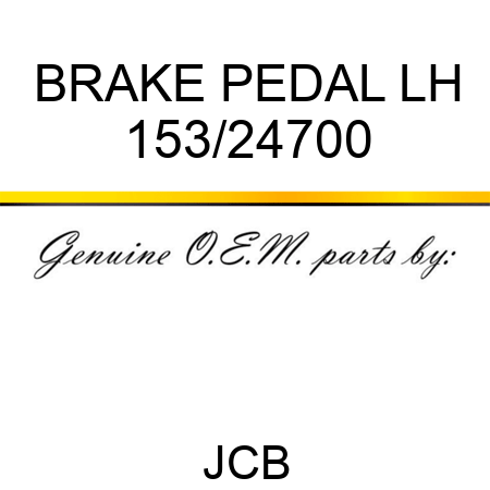 BRAKE PEDAL LH 153/24700