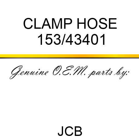 CLAMP HOSE 153/43401