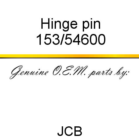 Hinge, pin 153/54600