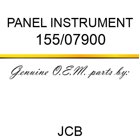 PANEL INSTRUMENT 155/07900