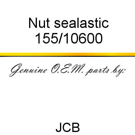 Nut, sealastic 155/10600