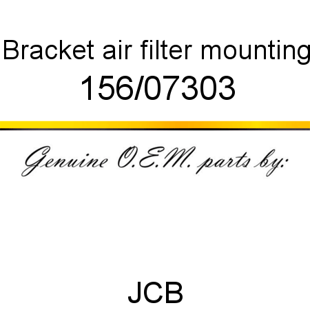 Bracket, air filter mounting 156/07303