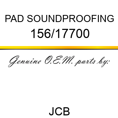 PAD SOUNDPROOFING 156/17700