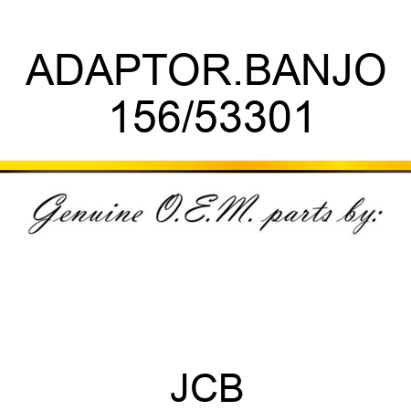 ADAPTOR.BANJO 156/53301