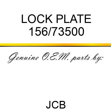 LOCK PLATE 156/73500