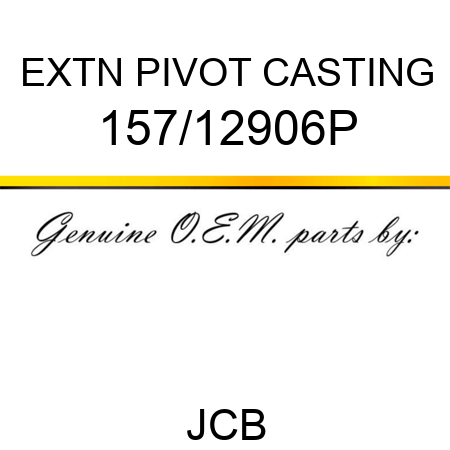 EXTN PIVOT CASTING 157/12906P