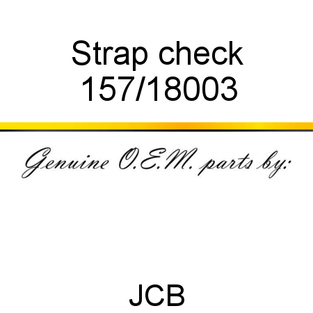 Strap, check 157/18003