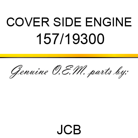 COVER SIDE ENGINE 157/19300