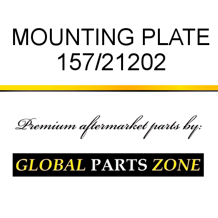 MOUNTING PLATE 157/21202