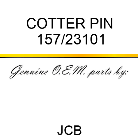 COTTER PIN 157/23101