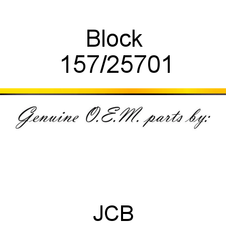 Block 157/25701