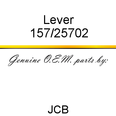 Lever 157/25702