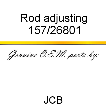 Rod, adjusting 157/26801