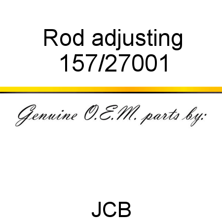 Rod, adjusting 157/27001
