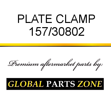 PLATE CLAMP 157/30802