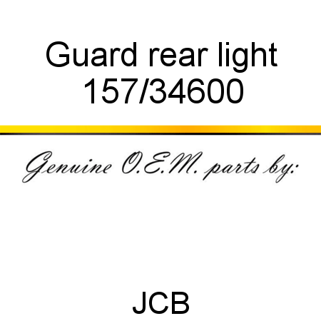 Guard, rear light 157/34600