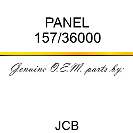 PANEL 157/36000