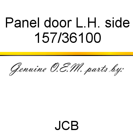 Panel, door L.H. side 157/36100
