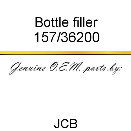 Bottle, filler 157/36200