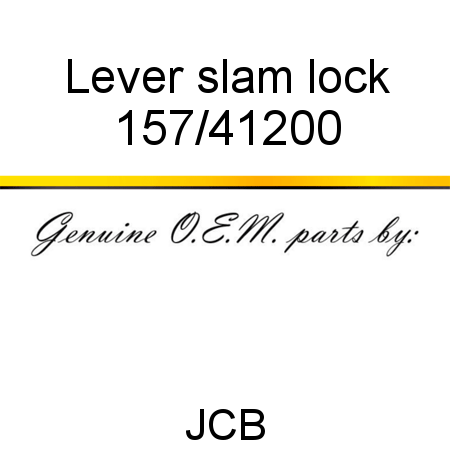 Lever, slam lock 157/41200