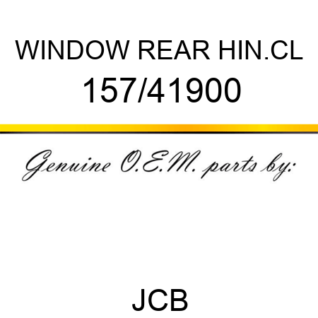 WINDOW REAR HIN.CL 157/41900