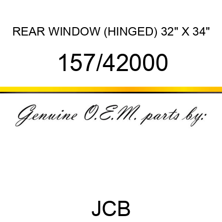 REAR WINDOW (HINGED) 32
