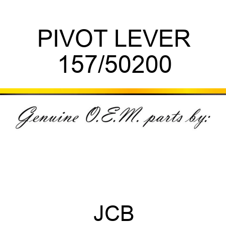 PIVOT LEVER 157/50200