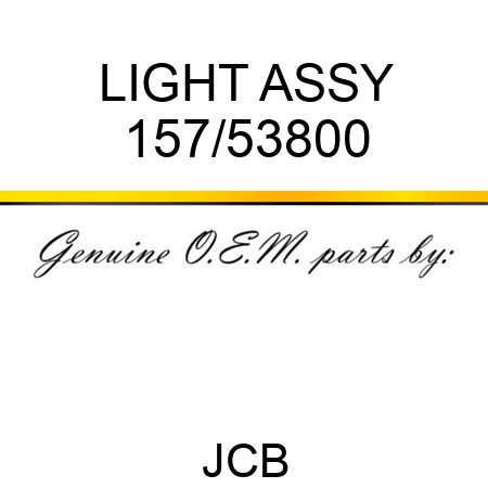 LIGHT ASSY 157/53800