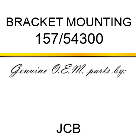 BRACKET MOUNTING 157/54300
