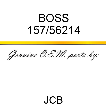 BOSS 157/56214