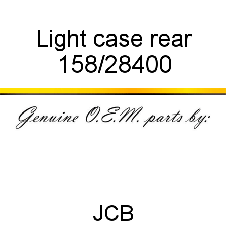 Light, case, rear 158/28400