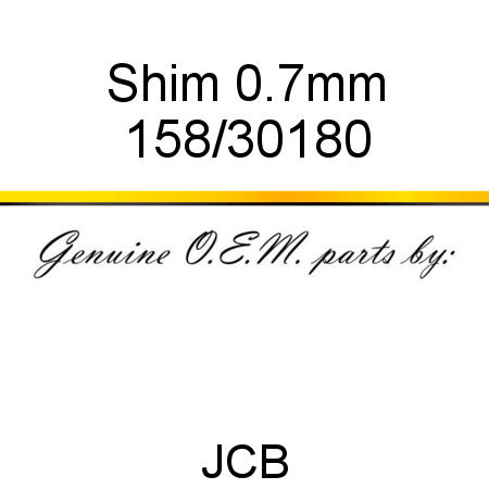 Shim, 0.7mm 158/30180