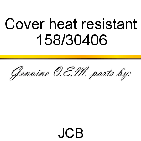 Cover, heat resistant 158/30406