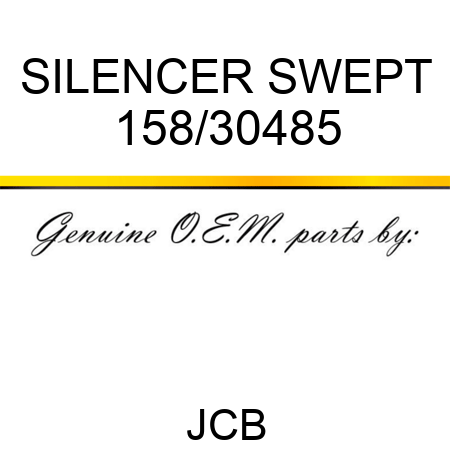 SILENCER SWEPT 158/30485