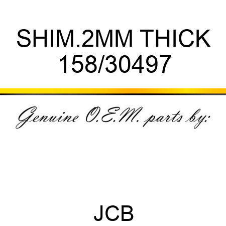 SHIM.2MM THICK 158/30497