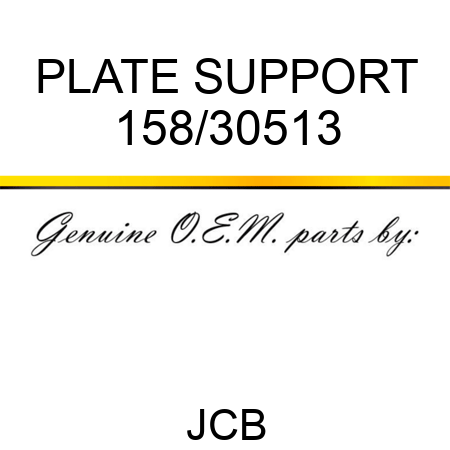 PLATE SUPPORT 158/30513