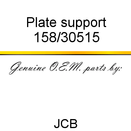 Plate, support 158/30515