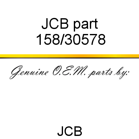 JCB part 158/30578